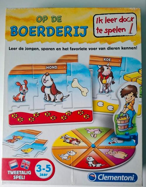Clementoni Puzzel - Leerspel Op De Boerderij, Kinderen en Baby's, Speelgoed | Kinderpuzzels, Zo goed als nieuw, 2 tot 4 jaar, Minder dan 10 stukjes