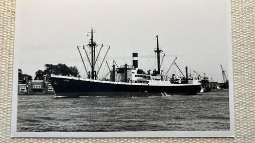 KNSM   LUNA  1922-1959 Papendrecht Veldhuis, Verzamelen, Scheepvaart, Zo goed als nieuw, Kaart, Foto of Prent, Motorboot, Ophalen of Verzenden
