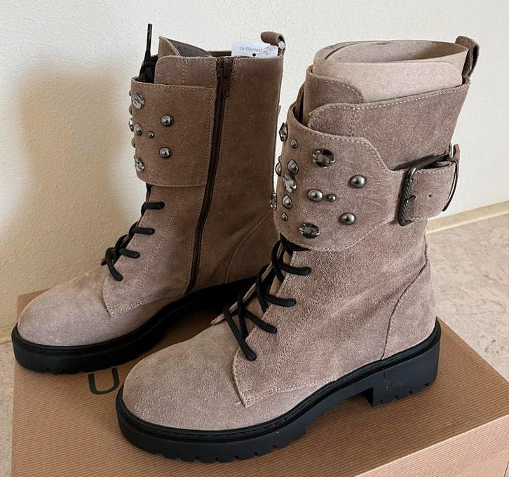Unisa bikerboots laarzen met studs maat 36!, Kleding | Dames, Schoenen, Nieuw, Lage of Enkellaarzen, Overige kleuren, Ophalen of Verzenden