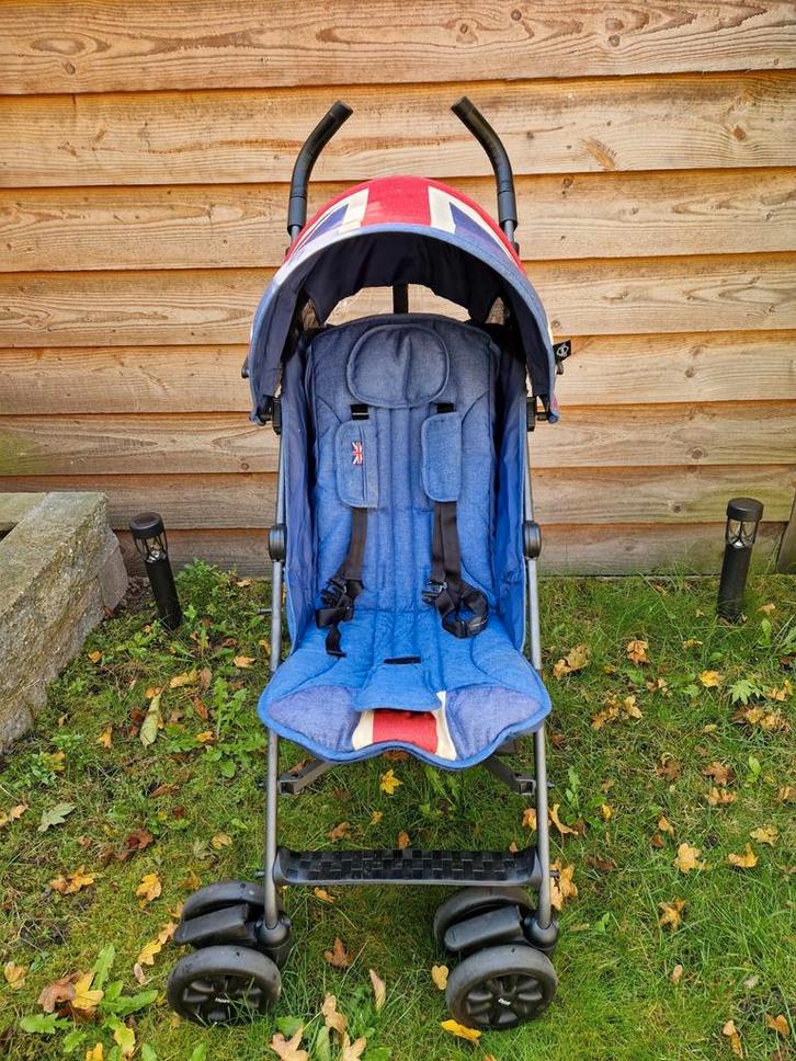 Easywalker buggy mini union jack met parasol (lange mensen), Kinderen en Baby's, Buggy's, Gebruikt, Overige merken, Verstelbare rugleuning