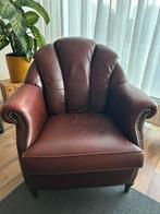 Leren fauteuil, Huis en Inrichting, Fauteuils, Ophalen, Gebruikt, Minder dan 75 cm, Chesterfield