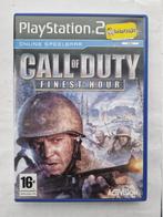 CALL of DUTY finest hour, Spelcomputers en Games, Games | Sony PlayStation 2, Gebruikt, 1 speler, Racen en Vliegen, Ophalen of Verzenden