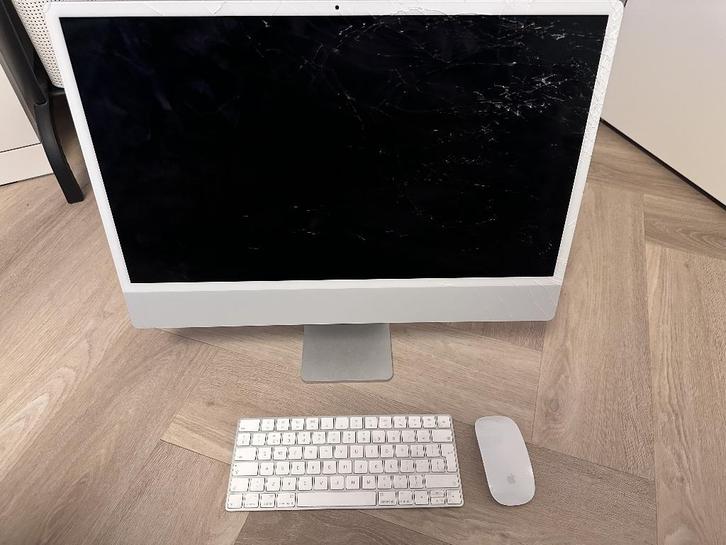 iMac 24” M1 kapot scherm – incl. Apple muis & keyboard, Computers en Software, Apple Desktops, iMac, Ophalen of Verzenden