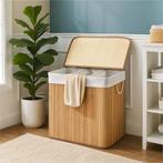 Wasmand - 3 secties - Katoen - ‎60x40x61.5, Ophalen, Nieuw, Bruin, Overige typen