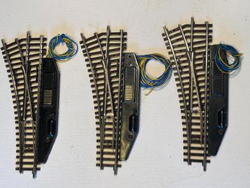 3 Märklin 2261 wissels links K-rails beschikbaar voor biedingen