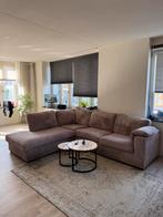 Ribbelstof bank, Huis en Inrichting, Ophalen, 250 tot 300 cm, Gebruikt, Hoekbank