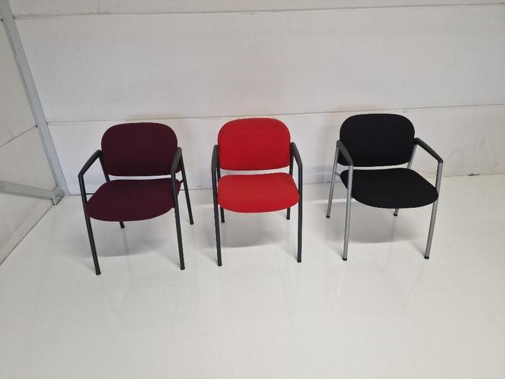 Arhend vergaderstoelen, Huis en Inrichting, Stoelen, Gebruikt, Vijf, Zes of meer stoelen, Metaal, Stof, Overige kleuren, Ophalen
