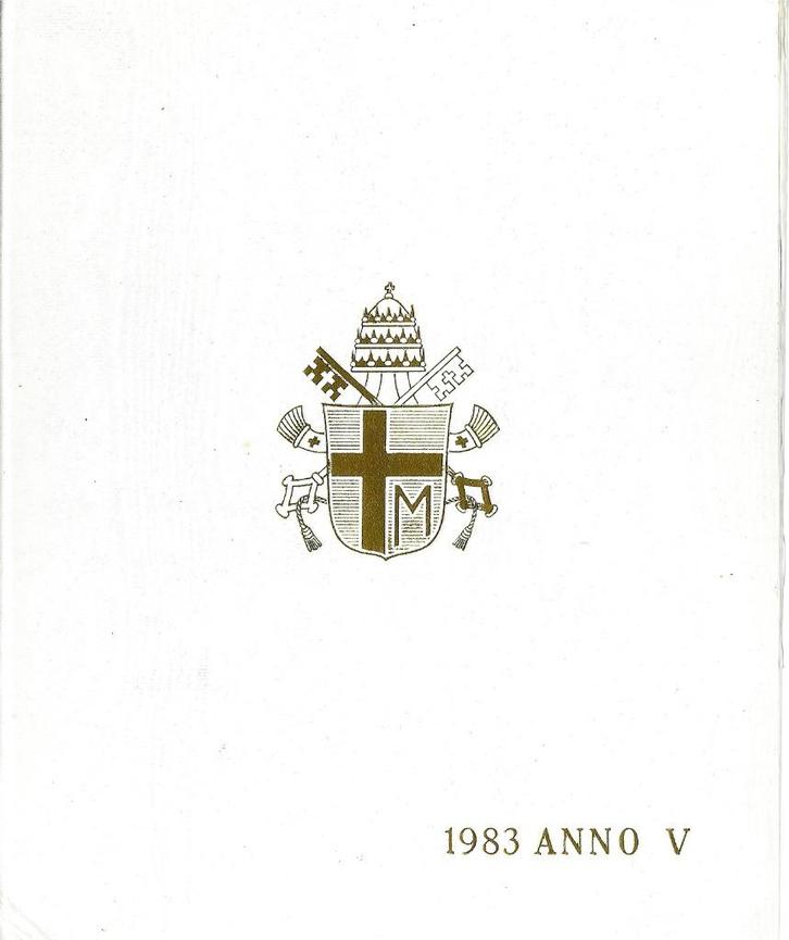 Vaticaan: muntset FDC 1983, Postzegels en Munten, Munten | Europa | Niet-Euromunten, Setje, Overige landen, Zilver, Ophalen of Verzenden