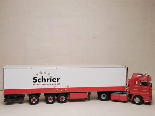 WSI Scania trekker met 3 asser koeloplegger Schrier B-keus, Hobby en Vrije tijd, Modelauto's | 1:50, Gebruikt, Bus of Vrachtwagen