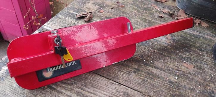 Wielklem Double Lock - Auto, Aanhanger, Caravan, Auto diversen, Anti-diefstal, Gebruikt, Ophalen of Verzenden
