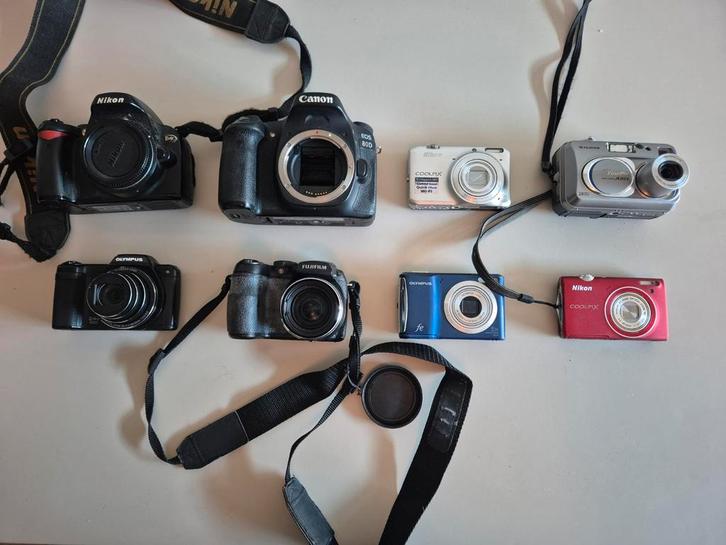 Digitale Camera's & Spiegelreflex - Defect canon, nikon, Audio, Tv en Foto, Fotocamera's Digitaal, Niet werkend, Compact, Canon