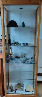 Vitrinekast, handgemaakt door vorige eigenaar., Ophalen, Gebruikt, 200 cm of meer, 50 tot 100 cm