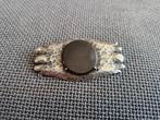 Broche van Cris Agterberg, gehamerd zilver, Antiek en Kunst, Ophalen of Verzenden, Zilver