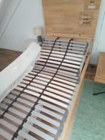 Eenpersoons bed met verstelbare lattenbodem en matras, Ophalen, Verstelbaar, 90 cm, Zo goed als nieuw