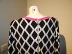 Joseph Ribkoff zwart wit jurkje stretch motief roze accent40, Maat 38/40 (M), Overige kleuren, Verzenden, Joseph Ribkoff