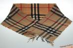 Vintage das Sjaal Burberry camel beige geruit kasjmier, Overige maten, Ophalen of Verzenden, Sjaal, Gedragen