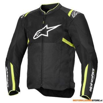 Alpinestars T-SPS Air V2 Motorjas, Zwart-Geel-Fluor beschikbaar voor biedingen