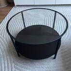VITTSJO ikea ronde rond glas zwart salontafel salon tafel, Huis en Inrichting, Ophalen, 50 tot 100 cm, 50 tot 75 cm, Rond