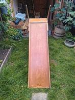 Glijbaan hout, Ophalen, Gebruikt