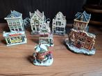 Groot kerstdorp met huisje, figuurtjes, kerstbomen en meer., Diversen, Kerst, Ophalen, Zo goed als nieuw