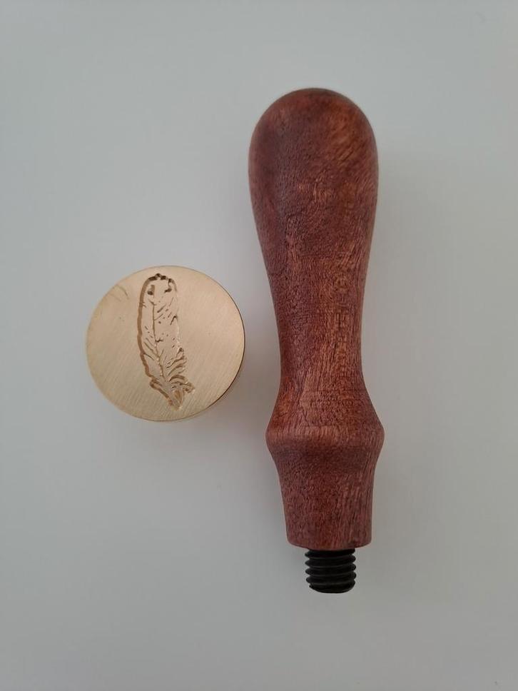 Nieuwe wax stempel veer, Hobby en Vrije tijd, Stempelen, Nieuw, Overige typen, Ophalen of Verzenden