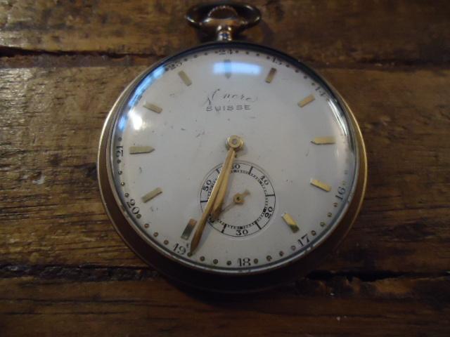 Ancre Suisse doublé heren zakhorloge, Zwitserland ca. 1930, Antiek en Kunst, Antiek | Klokken, Ophalen of Verzenden