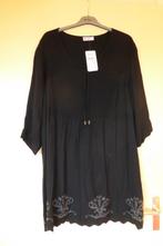Nieuw zwart tuniek of korte jurk van Ulla Popken maat 50 52, Nieuw, Jurk, Ophalen of Verzenden, Zwart