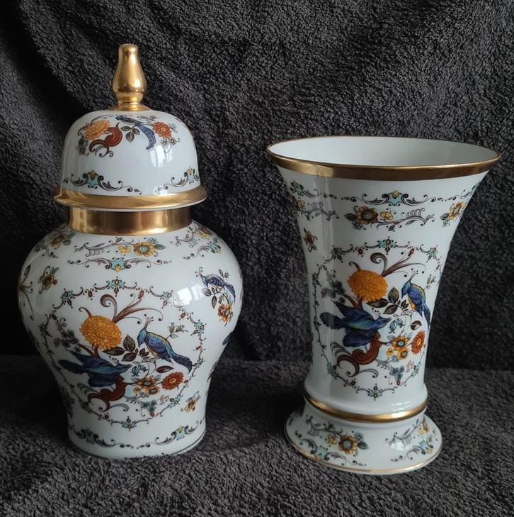 Kaststel. Vaas en gemberpot. Royal Porzellan Bavaria KPM, Antiek en Kunst, Antiek | Vazen, Ophalen of Verzenden