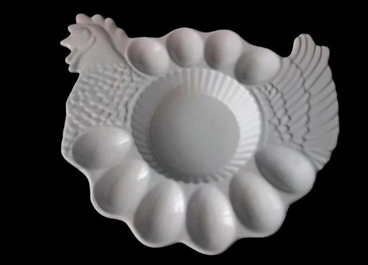 Eierserveerbord van Teleflora., Antiek en Kunst, Antiek | Servies los, Ophalen of Verzenden