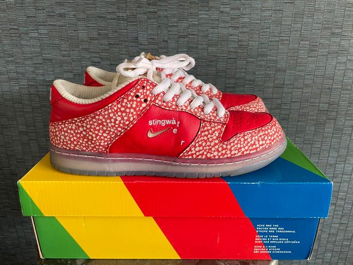 Nike SB Dunk Low EU 41 Stingwater Magic Mushroom, Kleding | Dames, Schoenen, Zo goed als nieuw, Sneakers of Gympen, Rood, Ophalen of Verzenden