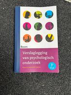 Verslaglegging van psychologisch onderzoek, Ophalen of Verzenden, Zo goed als nieuw