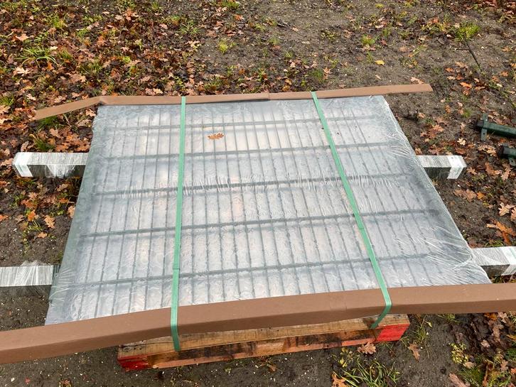 Dubbele draaipoort Dubbelstaaf Hekwerk H1,20 x B3,00, Tuin en Terras, Schuttingen, Nieuw, IJzer, 1 tot 2 meter, 3 tot 6 meter