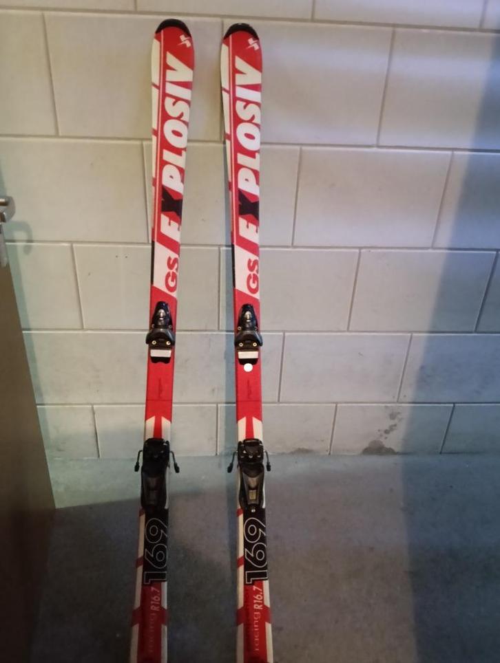 ski's parallel  met skistokken, Sport en Fitness, Skiën en Langlaufen, Gebruikt, Ski's, Skiën, Overige merken, Carve, 140 tot 160 cm