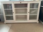 Mooie Dressoir -tv kast met Glazen Deuren, Ophalen, Gebruikt, 150 tot 200 cm, Met lade(s)