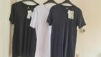 3 nieuwe t-shirts M wit donkerblauw katoen heren men, Ophalen of Verzenden, Nieuw, Maat 48/50 (M), Wit