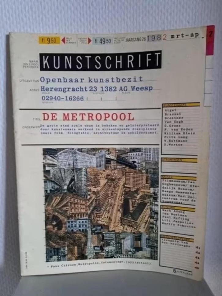 DE METROPOOL - grote stad, geïnterpreteerd door kunstenaars, Verzenden, Zo goed als nieuw, Architecten