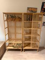 Bamboe kledingkasten set, Huis en Inrichting, Kasten | Kledingkasten, Ophalen, 50 tot 100 cm, Zo goed als nieuw, 150 tot 200 cm