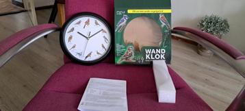te koop wandklok met vogel geluiden 26 cm in doorsne beschikbaar voor biedingen