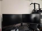 2 Monitoren: LG 24GM77 & IIYAMA ProLite X2483HSU + Beugel, Computers en Software, Monitoren, Gaming, HDMI, Hoofdtelefoonaansluiting