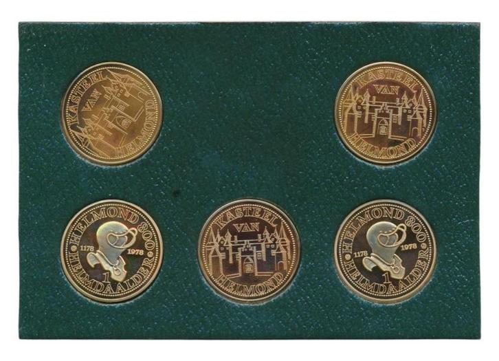 Nederland Jubilieummunt Helmond 800, Postzegels en Munten, Penningen en Medailles, Brons, Nederland, Ophalen of Verzenden