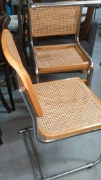 3 Marcel Breuer (stijl) cesca stoelen (made in Italy)., Ophalen, Gebruikt, Bb, Bb