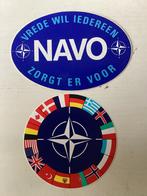2 stickers NAVO, Verzamelen, Verzenden, Zo goed als nieuw