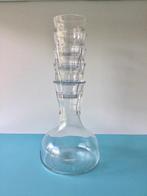 Glazen karaf met 4 picardie glazen, Huis en Inrichting, Keuken | Servies, Glas of Glazen, Nieuw, Ophalen of Verzenden, Glas