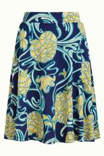King Louie Serena Skirt Coronado Peacoat Blue XL nieuw, Nieuw, Blauw, Ophalen of Verzenden, Onder de knie