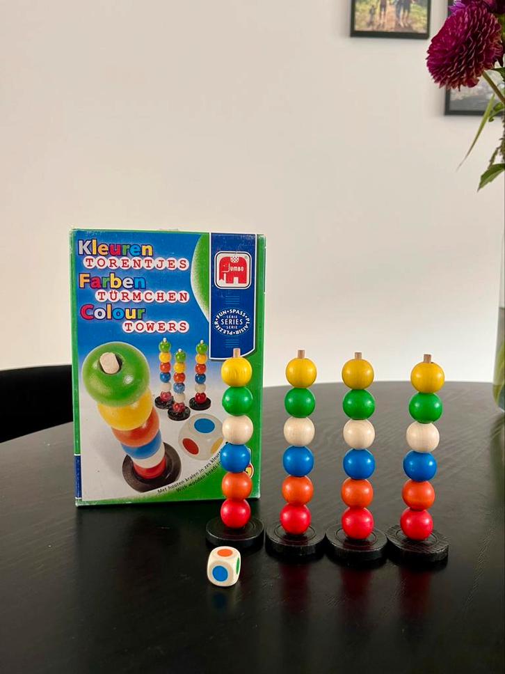 Jumbo - kleurentorentjes, Hobby en Vrije tijd, Gezelschapsspellen | Overige, Gebruikt, Ophalen of Verzenden