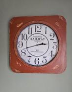 Grote Wandklok 60x60cm - Stijlvol Design!, Ophalen of Verzenden, Nieuw, Analoog, Wandklok