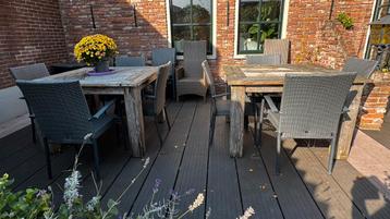 2x steigerhouten tafel vierkant: GRATIS beschikbaar voor biedingen