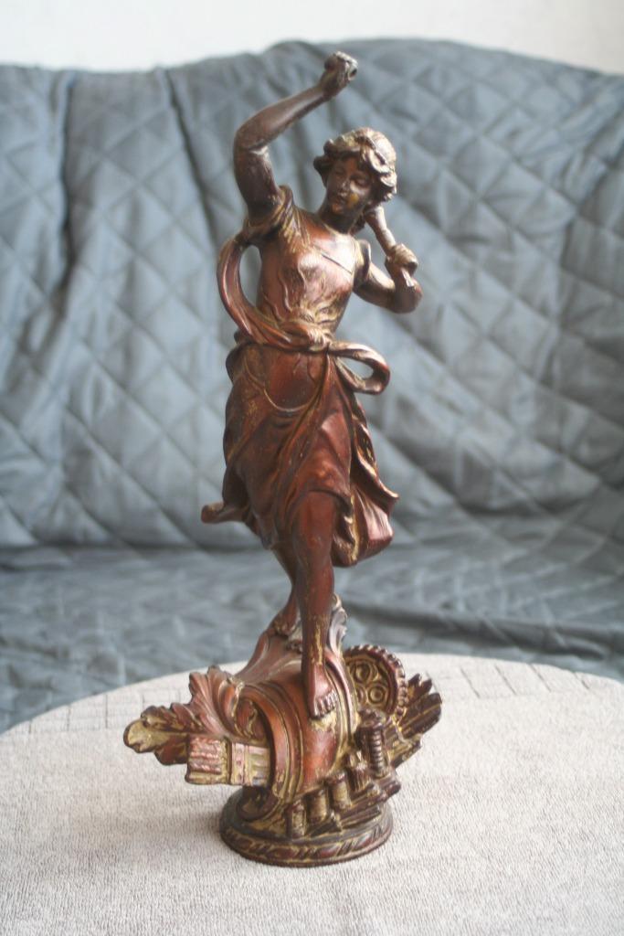 Antieke fraaie zamak beeld - Frankrijk - begin 1900, Antiek en Kunst, Kunst | Beelden en Houtsnijwerken, Ophalen of Verzenden