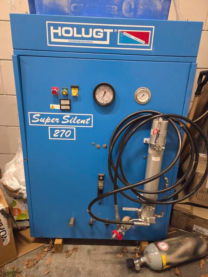 Holugt Duikcompressor - Super Silent 270, Watersport en Boten, Duiken, Gebruikt, Overige typen, Ophalen