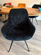 Arley eetkamer armstoel stof zwart draaibaar p/s €80, Antiek en Kunst, Ophalen of Verzenden